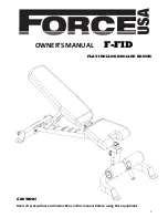 Force F-FID Owner'S Manual preview