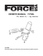 Предварительный просмотр 1 страницы Force F-PSXL Owner'S Manual