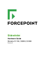 Предварительный просмотр 1 страницы Forcepoint S1104 Hardware Manual