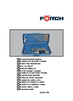 Preview for 1 page of Forch 5400 3700 Manual