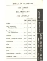 Предварительный просмотр 5 страницы Ford 1961 Comet Service Specifications Handbook