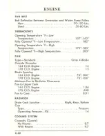 Предварительный просмотр 27 страницы Ford 1961 Comet Service Specifications Handbook