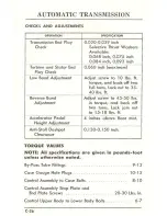 Предварительный просмотр 31 страницы Ford 1961 Comet Service Specifications Handbook