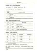 Предварительный просмотр 49 страницы Ford 1961 Comet Service Specifications Handbook