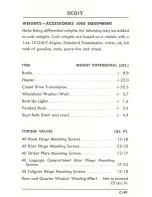 Предварительный просмотр 54 страницы Ford 1961 Comet Service Specifications Handbook