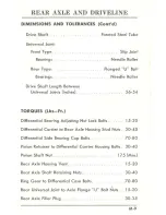 Предварительный просмотр 66 страницы Ford 1961 Comet Service Specifications Handbook