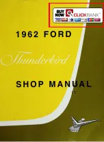 Ford 1962 Thunderbird Shop Manual предпросмотр