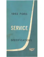 Ford 1963 Econoline Service Manual предпросмотр