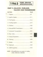 Предварительный просмотр 51 страницы Ford 1963 Econoline Service Manual