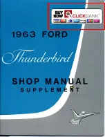 Ford 1963 Thunderbird Shop Manual предпросмотр