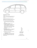 Предварительный просмотр 115 страницы Ford 1995 Galaxy Owner'S Handbook Manual