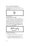 Предварительный просмотр 21 страницы Ford 1996 Thunderbird Owner'S Manual