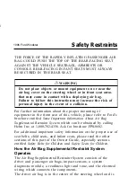 Предварительный просмотр 4 страницы Ford 1996 Windstar User Manual