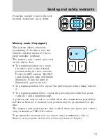 Предварительный просмотр 74 страницы Ford 1997 Explorer Owner'S Manual