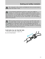 Предварительный просмотр 78 страницы Ford 1997 Explorer Owner'S Manual