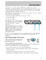 Предварительный просмотр 19 страницы Ford 1998 Crown Victoria Owner'S Manual