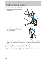 Предварительный просмотр 64 страницы Ford 1998 Crown Victoria Owner'S Manual