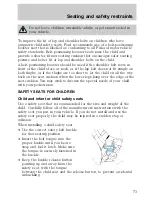 Предварительный просмотр 73 страницы Ford 1998 Crown Victoria Owner'S Manual