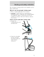 Предварительный просмотр 71 страницы Ford 1998 Mustang GT Owner'S Manual