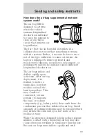 Предварительный просмотр 77 страницы Ford 1998 Mustang GT Owner'S Manual