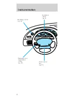 Предварительный просмотр 4 страницы Ford 1998 Mustang Owner'S Manual