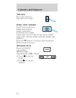 Предварительный просмотр 26 страницы Ford 1998 Mustang Owner'S Manual