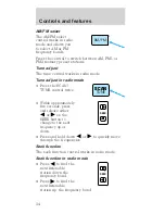 Предварительный просмотр 34 страницы Ford 1998 Mustang Owner'S Manual