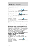 Предварительный просмотр 144 страницы Ford 1998 Mustang Owner'S Manual