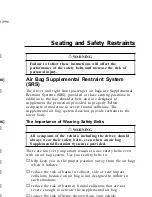 Предварительный просмотр 167 страницы Ford 1998 Windstar Owner'S Manual