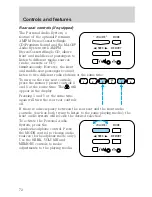 Предварительный просмотр 72 страницы Ford 1999 Explorer Owner'S Manual