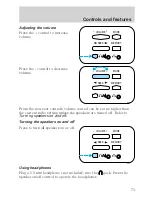 Предварительный просмотр 73 страницы Ford 1999 Explorer Owner'S Manual