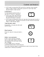 Предварительный просмотр 41 страницы Ford 1999 Wagon-Econoline Owner'S Manual