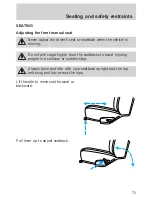 Предварительный просмотр 71 страницы Ford 1999 Wagon-Econoline Owner'S Manual