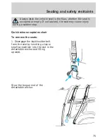 Предварительный просмотр 75 страницы Ford 1999 Wagon-Econoline Owner'S Manual