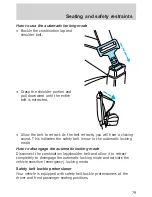 Предварительный просмотр 79 страницы Ford 1999 Wagon-Econoline Owner'S Manual