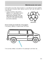 Предварительный просмотр 161 страницы Ford 1999 Wagon-Econoline Owner'S Manual