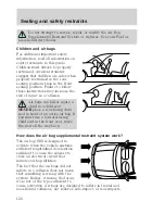 Предварительный просмотр 126 страницы Ford 1999 Windstar Owner'S Manual