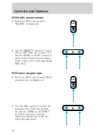 Предварительный просмотр 72 страницы Ford 2000 Explorer Owner'S Manual