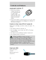 Предварительный просмотр 18 страницы Ford 2000 Mustang Owner'S Manual