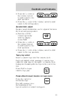 Предварительный просмотр 33 страницы Ford 2000 Mustang Owner'S Manual