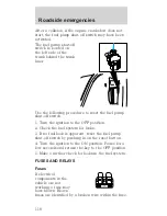 Предварительный просмотр 118 страницы Ford 2000 Mustang Owner'S Manual