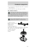 Предварительный просмотр 125 страницы Ford 2000 Mustang Owner'S Manual