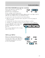 Предварительный просмотр 25 страницы Ford 2001 Crown Vic Owner'S Manual