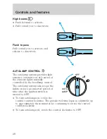 Предварительный просмотр 28 страницы Ford 2001 Crown Vic Owner'S Manual