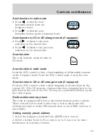 Предварительный просмотр 53 страницы Ford 2001 Crown Vic Owner'S Manual