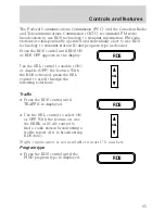 Предварительный просмотр 65 страницы Ford 2001 Crown Vic Owner'S Manual