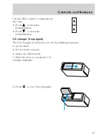 Предварительный просмотр 67 страницы Ford 2001 Crown Vic Owner'S Manual