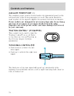 Предварительный просмотр 72 страницы Ford 2001 Crown Vic Owner'S Manual