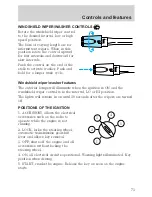 Предварительный просмотр 73 страницы Ford 2001 Crown Vic Owner'S Manual