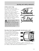 Предварительный просмотр 123 страницы Ford 2001 Crown Vic Owner'S Manual